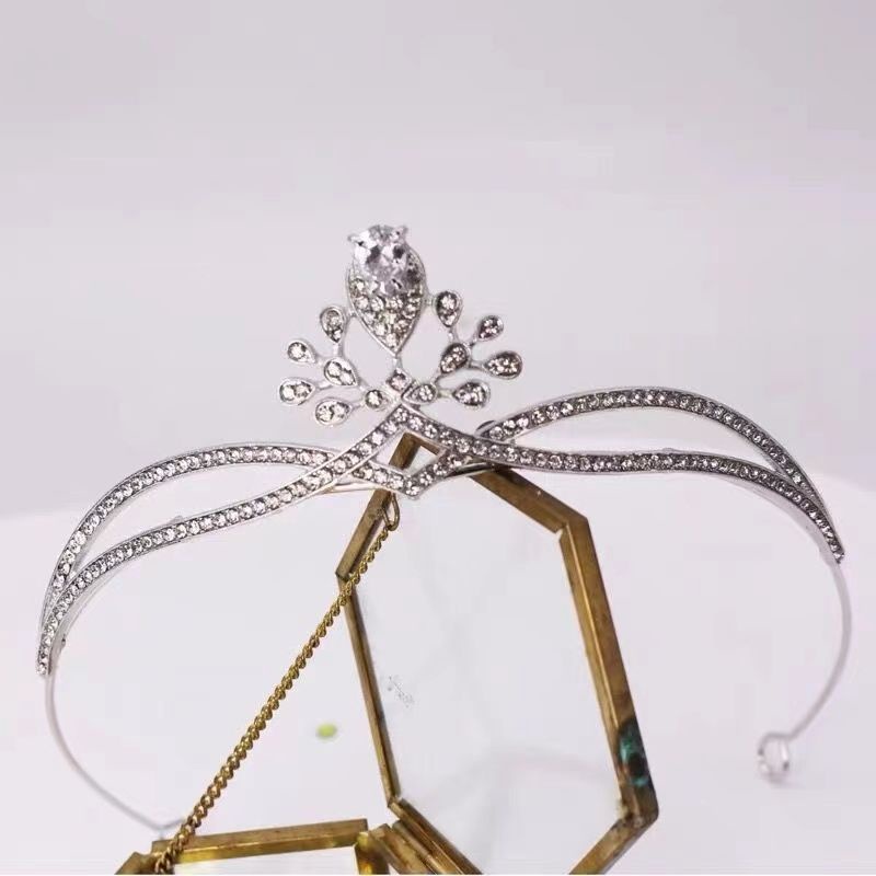 [Trang Sức Đẹp Mắt] Vương Miện Cô Dâu Kiểu Hàn Quốc Sang Trọng Đẹp Mắt Đơn Giản Hình Vương Miện Công Chúa Cao Cấp Làm Phụ Kiện Cho Váy Cưới Cô Dâu