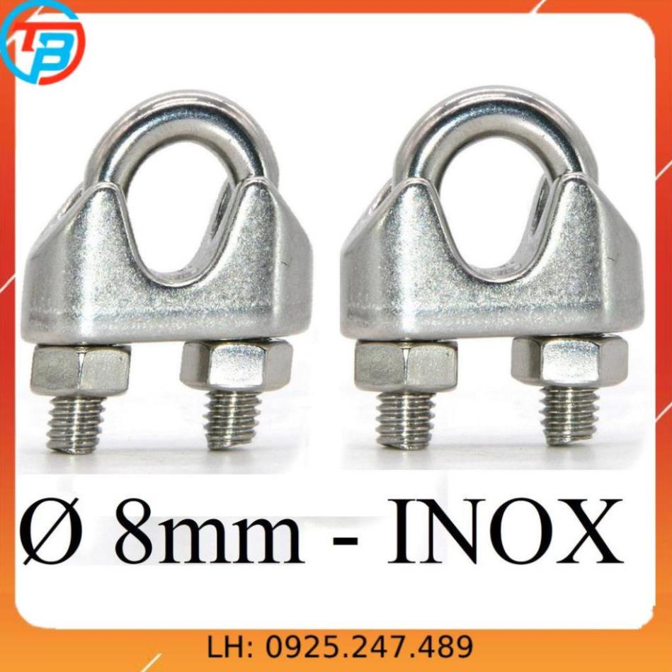 Cóc khóa cáp Phi [ 8mm ] INOX CÁP THÉP Thái Bình VinàN