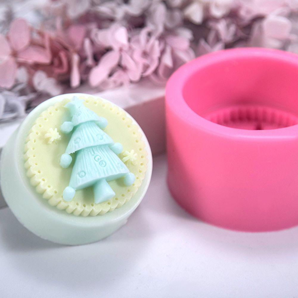 Khuôn Làm Xà Phòng Silicone Hình Cây Thông Giáng Sinh Đa Năng
