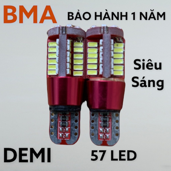 đèn led Bma-Demi chân T10 nhiều kiểu,nhiều màu tăng tính phản diện trong đêm tối thanh khang