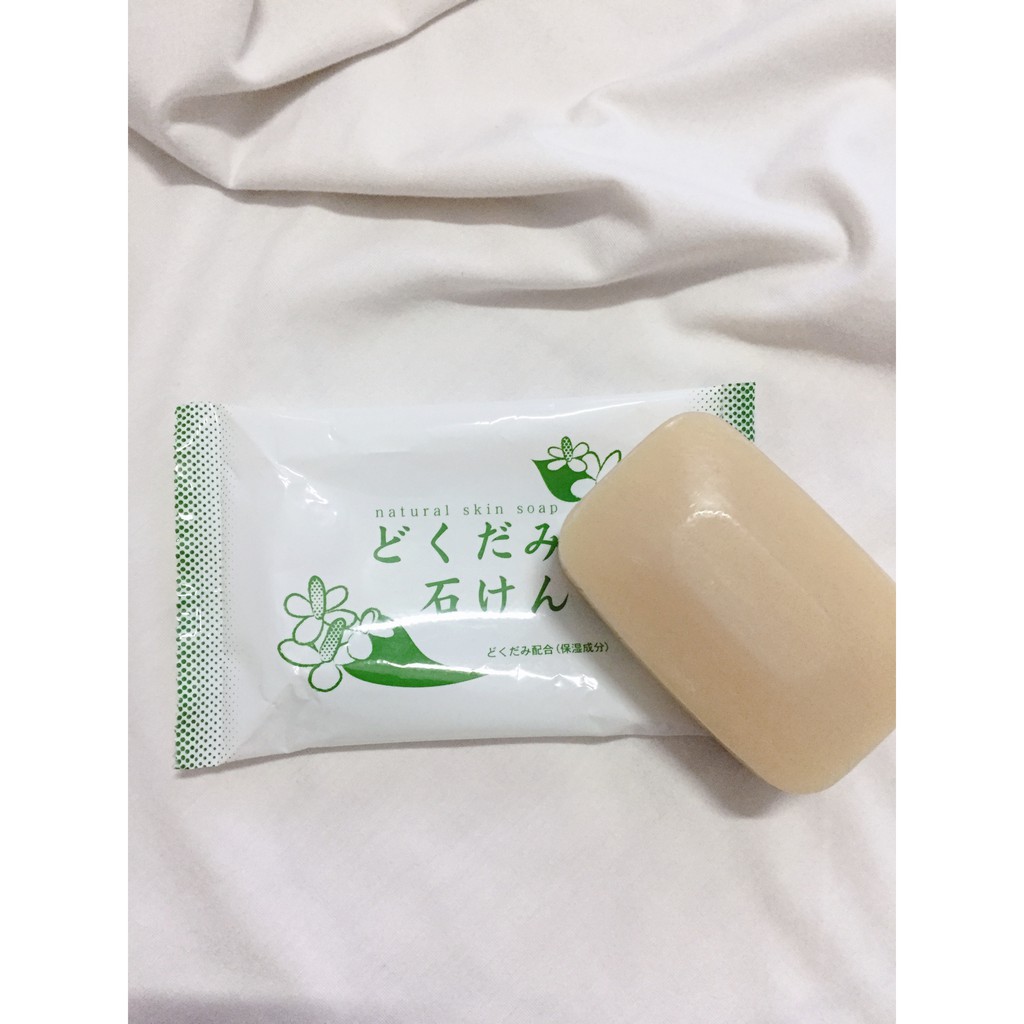 Xà Phòng Chinoshio Dokudami Cho Mặt &amp; Toàn Thân Chiết Xuất Diếp Cá Natural Skin Soap 130g