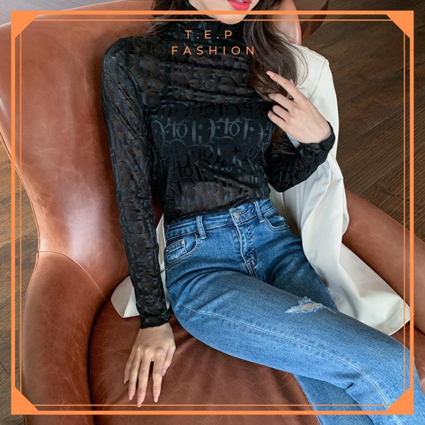 [ SANG CHẢNH] Áo Nhũ Dài Tay, Áo Giữ Nhiệt Nữ Nhũ D.I.O.R Sang Chảnh Phong Cách Hàn Quốc Tep Fashion - ADT002