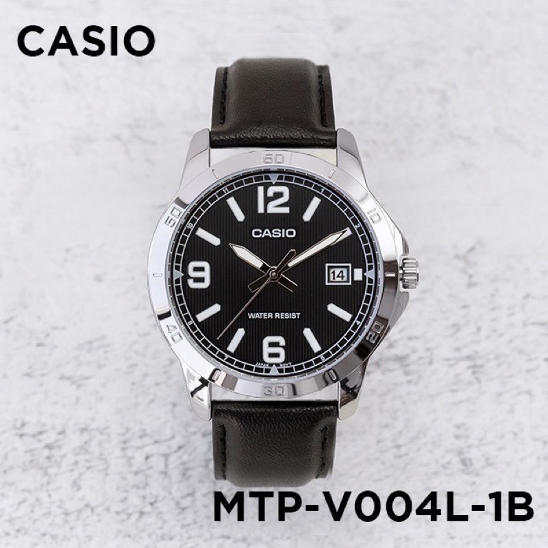 Đồng hồ nam dây da Casio Anh Khuê MTP-V004L-1BUDF