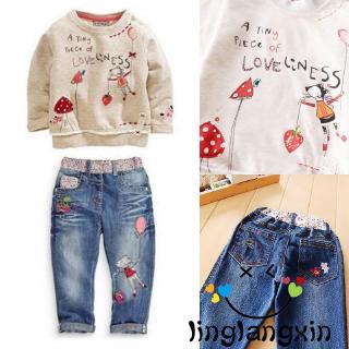 W✧✧Fashion Kids Baby Girls Sets Sweater + Trousers