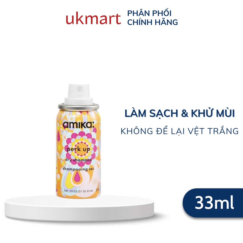 Set Dầu Gội Khô AMIKA Perk Up Dry Shampoo 44ml, Mặt Nạ Dưỡng Tóc, Ủ Phục Hồi Tóc