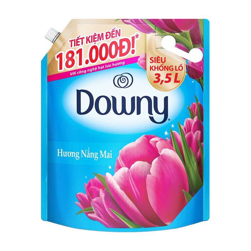 Nước xả vải Downy hương nắng mai  túi 3,5L