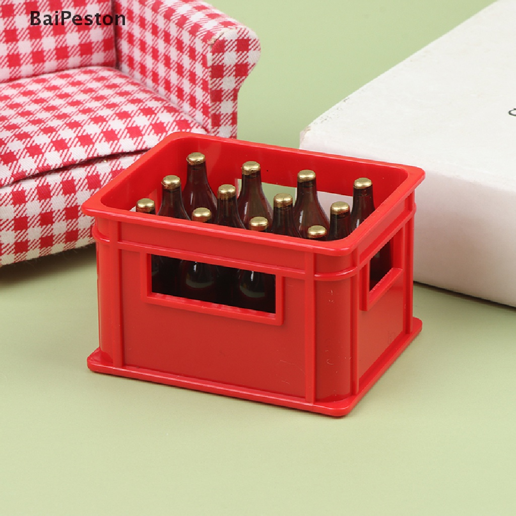 Mô Hình Chai Bia Mini Tỉ Lệ 1: 12 Dùng Trang Trí Nhà Búp Bê ♨Nóng Bỏng