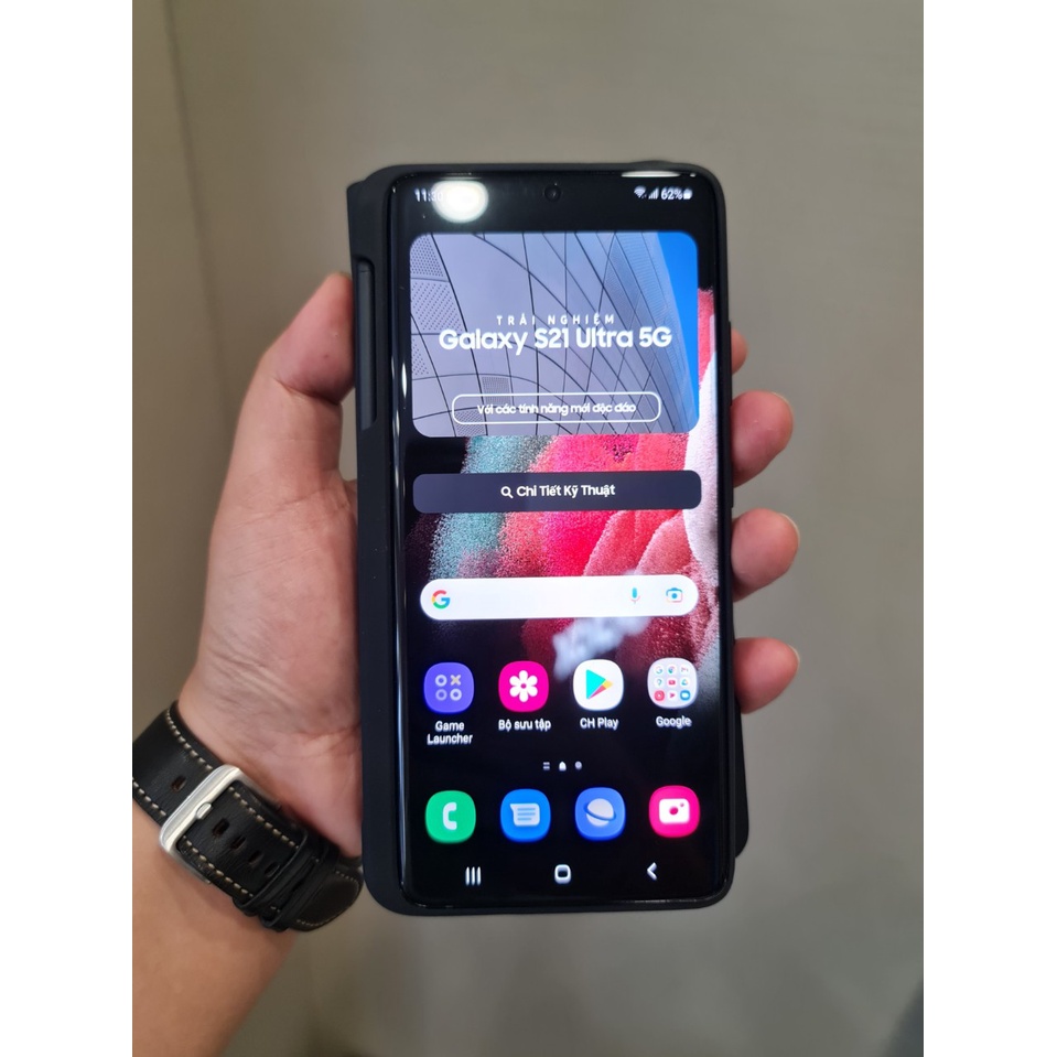 Bao Da Clear View samsung S21ultra NoBox -chính hãng