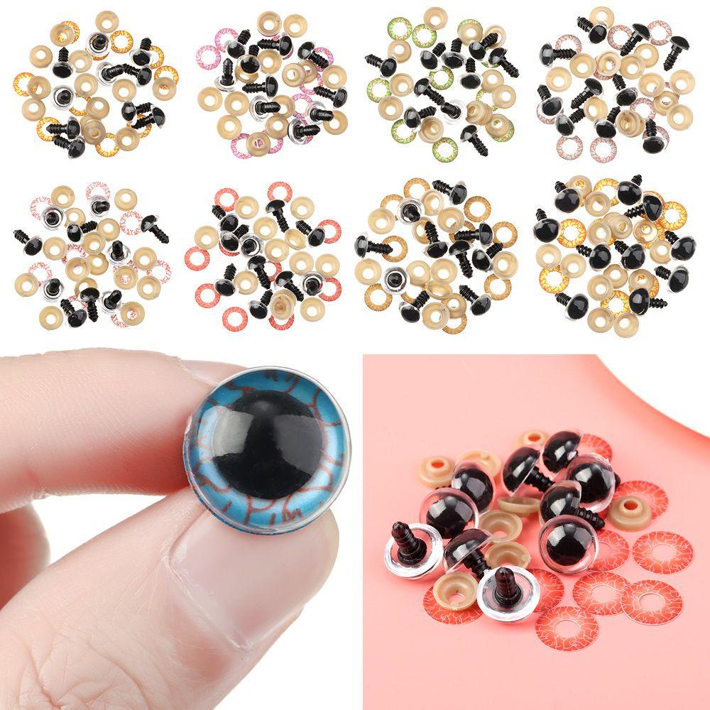 Set 10 / 5 Cặp Mắt Nhựa An Toàn Cho Búp Bê Nhồi Bông DIY