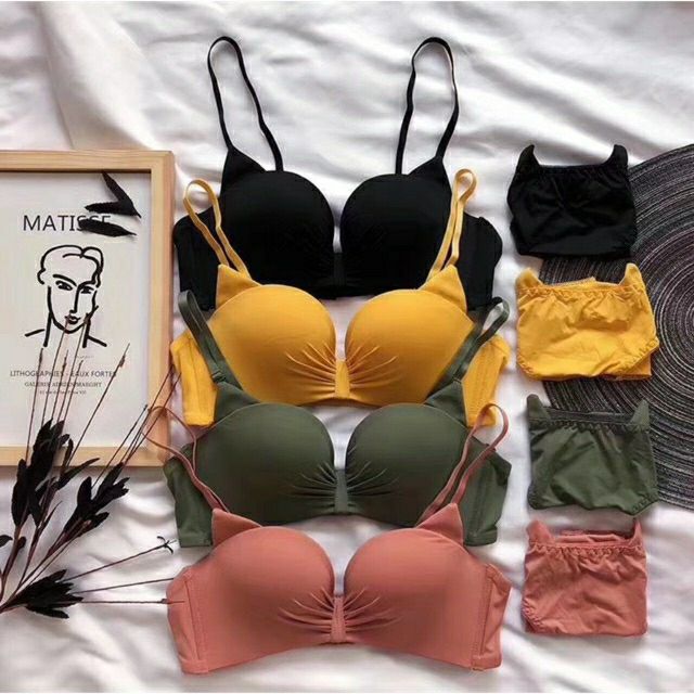 Bộ đồ lót su mèo không gọng đệm 2,5cm mềm mại | BigBuy360 - bigbuy360.vn