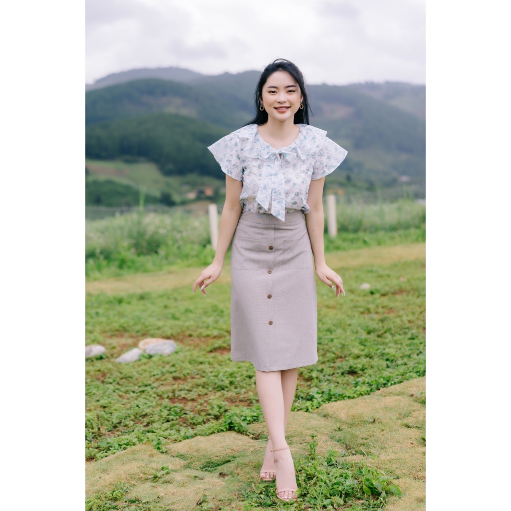 MINX - Áo Fleur Bow Blouse