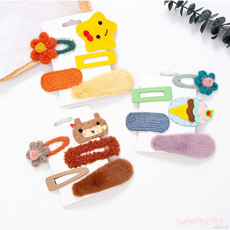 Set kẹp tóc tạo hình trái cây dễ thương cho bé gái