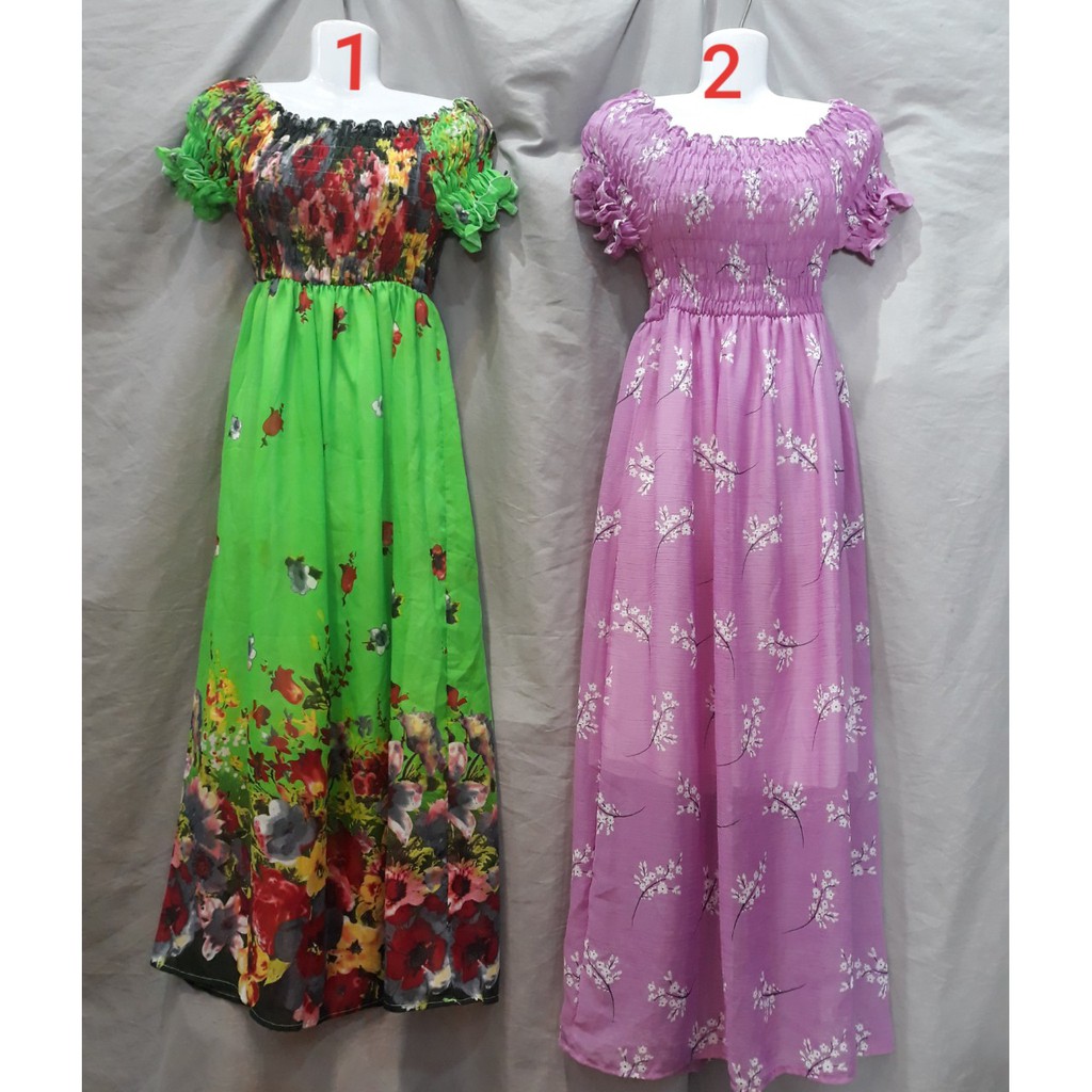 maxi trễ vai, đầm bẹt vai [trên 20 màu] | BigBuy360 - bigbuy360.vn