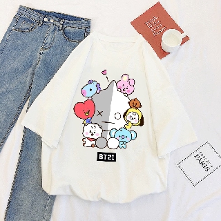[FREESHIP] Áo thun BTS dễ thương các bé BT21 và Van ARMY- áo thun form rộng ngắn tay