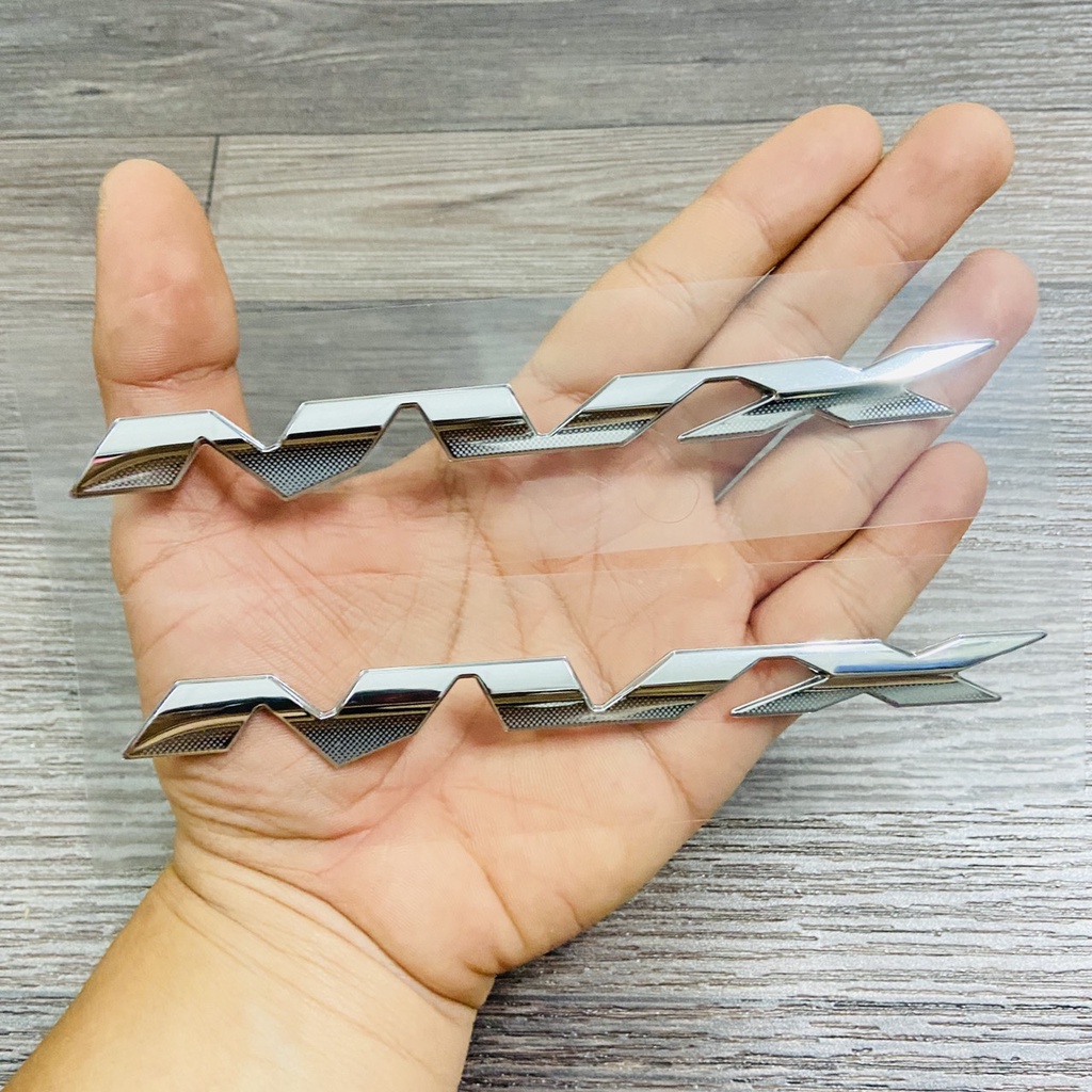 (HCM) BỘ TEM CHỮ NỖI NVX NHƯ ZIN THEO XE, TEM TRANG TRÍ XE MÁY