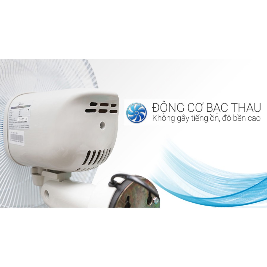 Quạt treo tường Midea FW40-15VF giật dây (MỚI 100%, BẢO HÀNH 12 THÁNG CHÍNH HÃNG)