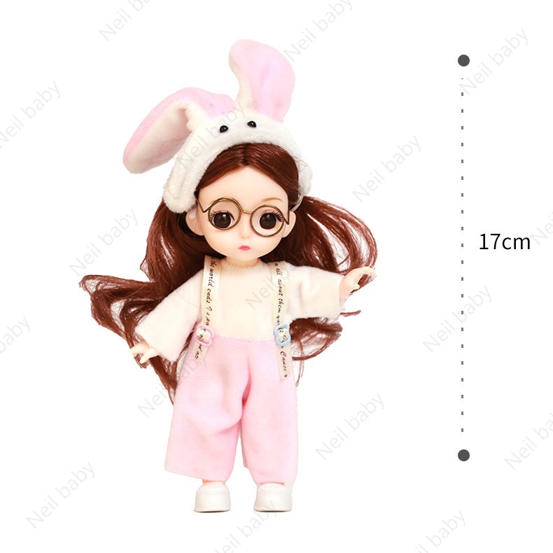 Đầm Công Chúa Mini 17cm Hóa Trang Cho Búp Bê Barbie DIY Mới
