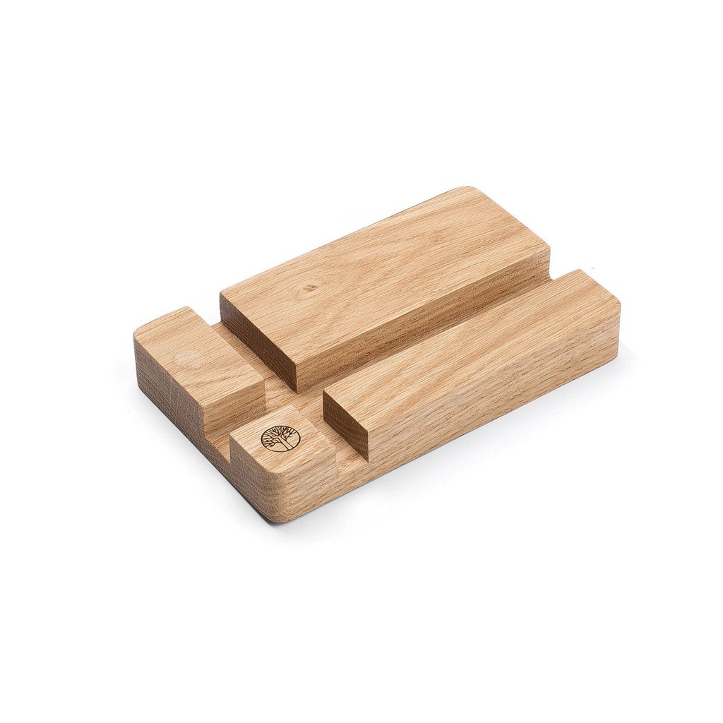 Combo Kệ Laptop / Điện Thoại mini TigerS Wood bằng gỗ sồi cao cấp, thiết kế tinh xảo