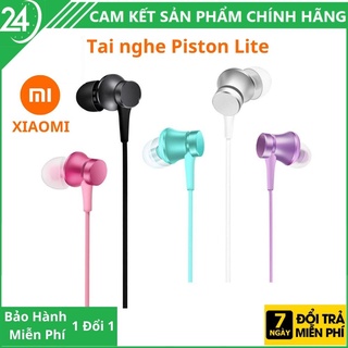 Tai nghe Xiaomi Piston Lite 2017 jack 3.5mm có mic vỏ nhôm nguyên khối - Bản Quốc Tế