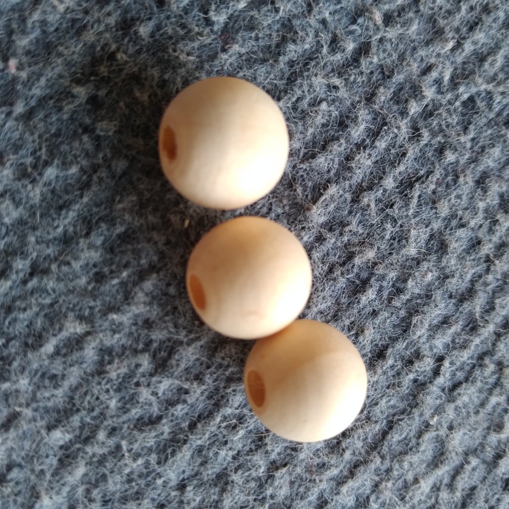 Hạt gỗ tròn loại nhỏ làm đồ handmade trang trí nhà cửa