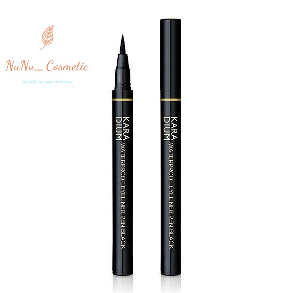 Kẻ mắt dạ siêu mảnh Karadium Waterproof Brush Liner Black chống nước  [CHUẨN HÀNG AUTH]   [FREE SHIP]