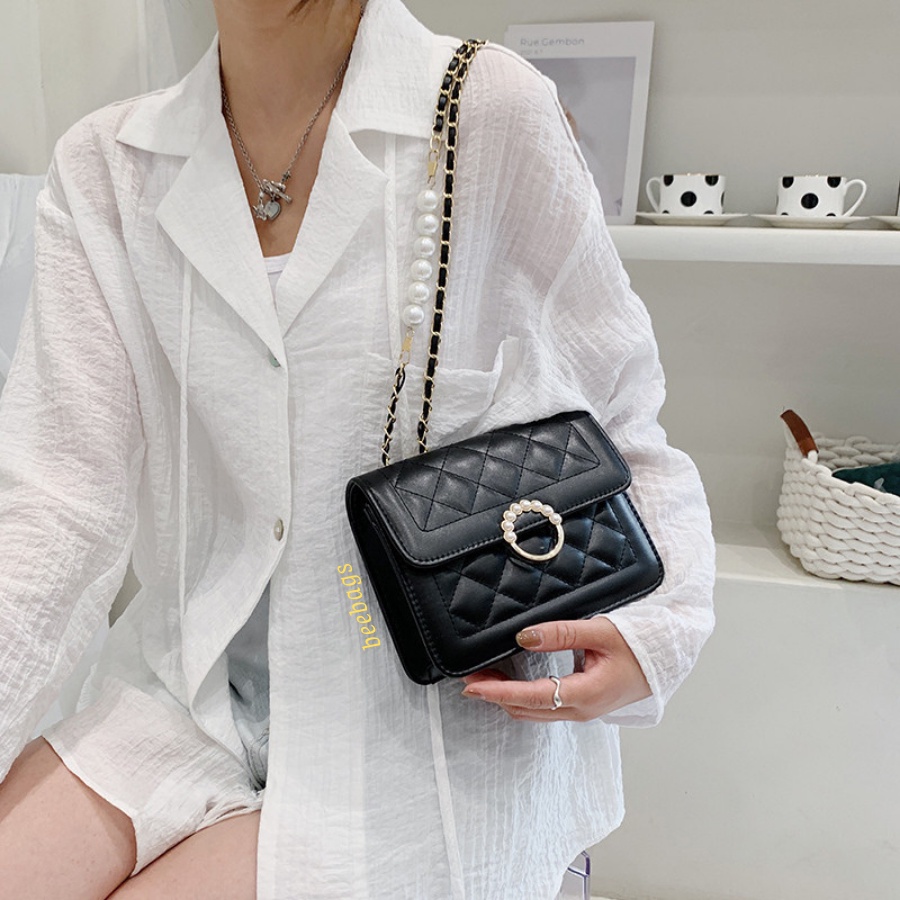Túi Nữ Dây Đeo Phối Ngọc Sang Chảnh Nhiều Màu Xanh, Trắng, Đen | TX11 | Túi Xách Thanh Lịch Dành Cho Các Quý Cô