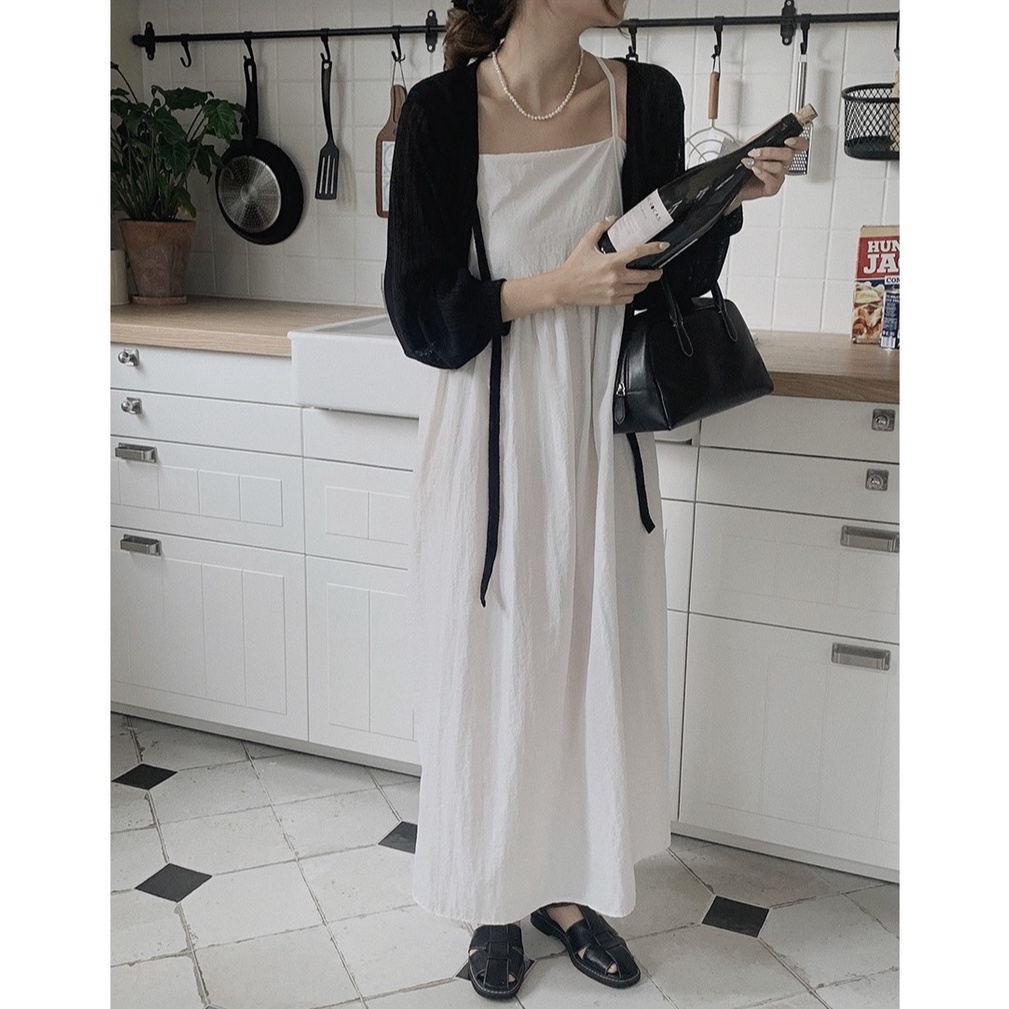 Đầm Yếm Thiết Kế Đơn Giản Dễ Phối Đồ Phong Cách Hàn Quốc 53098