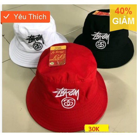 NHẬN BỎ SỈ CHO CÁC SHOP - Mũ Nón  BUCKET tai bèo,nón rộng vành  STUSSY Cá Tính - Hàng Cực Chất Giá Cực Rẻ