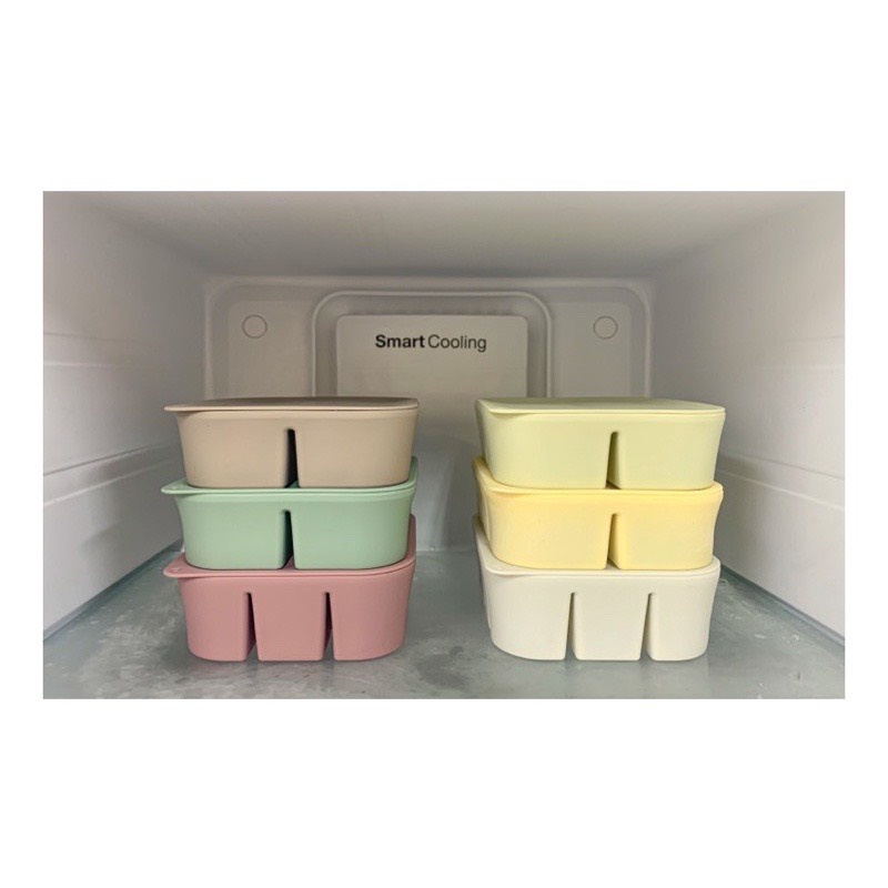 KHAY TRỮ ĐÔNG ĐỒ ĂN DẶM KÈM NẮP ĐẬY SILICONE 6 NGĂN VÀ 12 NGĂN