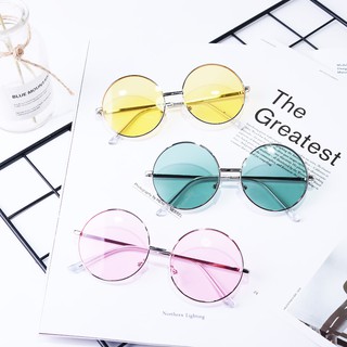 Kính Mát Gọng Kim Loại Chống Tia Uv Phong Cách Retro Cho Bé
