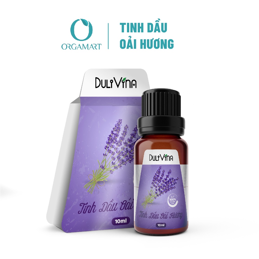 Tinh Dầu Oải Hương Lavender DuliVina Cao cấp, Thiên nhiên Nguyên Chất Giúp Giảm Stress, Ngủ Ngon, Khử Mùi - Chai 10ml