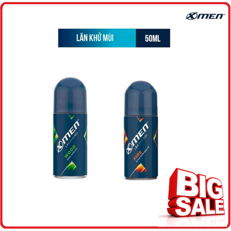 Lăn Khử Mùi X-MEN Hương Nước Hoa Chai 50ml