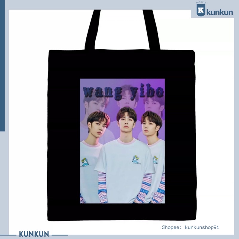 Túi tote in hình Ma Đạo Tổ Sư - Trần Tình Lệnh, Tiêu Chiến, Vương Nhất Bác Lam Vong Cơ