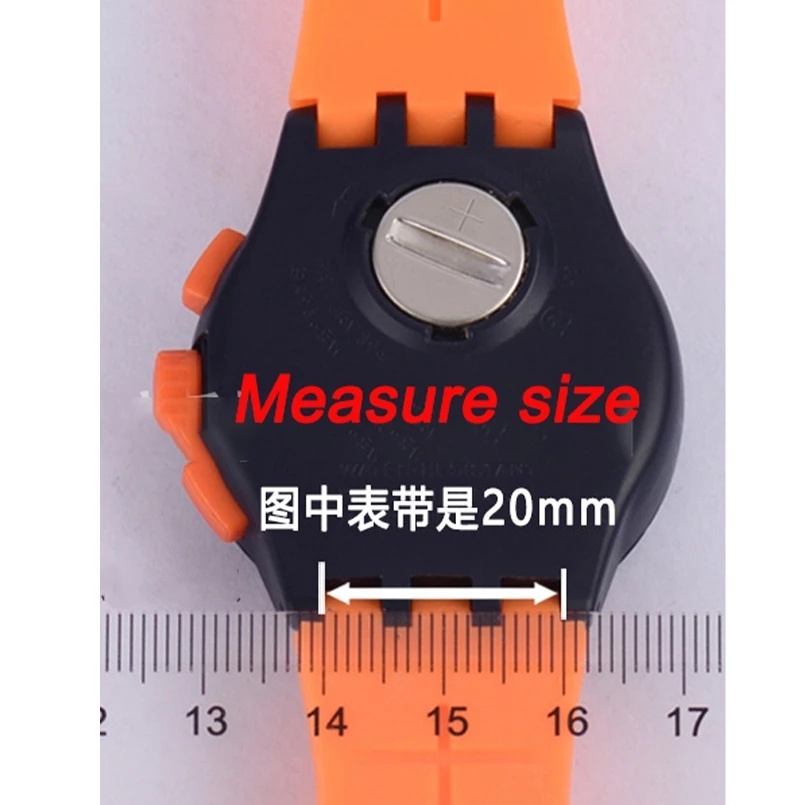 Dây Đeo Cao Su 16Mm 17mm 19mm Thay Thế Cho Đồng Hồ Thông Minh Swatch 16/17/19mm