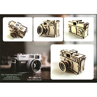 Máy chụp ảnh - Mô hình lắp ráp gỗ 3D