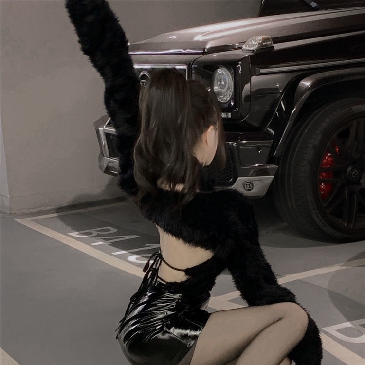 Áo Khoác Len Dệt Kim Mềm Mại Dáng Ngắn Phong Cách Phương Tây Thời Trang Xuân Thu Cho Nữ