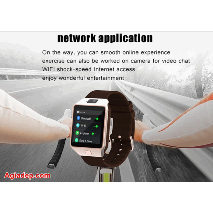 Đồng hồ thông minh Smartwatch Q9 - Màn Cảm ứng Wifi SIM 3G Android 4.4 nhiều App - Đẳng cấp Thời trang - Bản Châu Âu