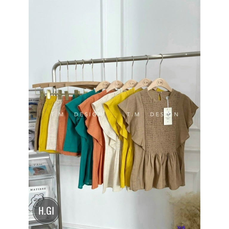 SÉT BỘ ĐŨI NHĂN ÁO VÁY CHUN EO PHỐI QUẦN CÙNG MÀU MẪU MÃ MỚI MẺ CỰC HOT UP Thời Trang hhp 2022