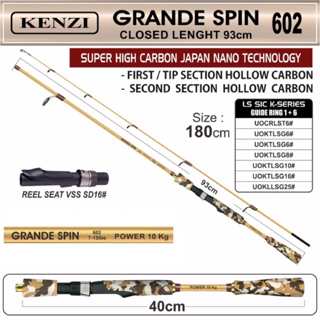 Bộ Đồ Chơi Kenzi Grande Spin 180cm 7-15 Lbs / 10-20 Lbs Giá Trị Bằng Pvc