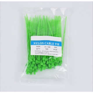 Dây rút màu xanh lá - dây thít nhựa - buộc thảm cỏ chuyên dụng gắn hoa giả treo tường