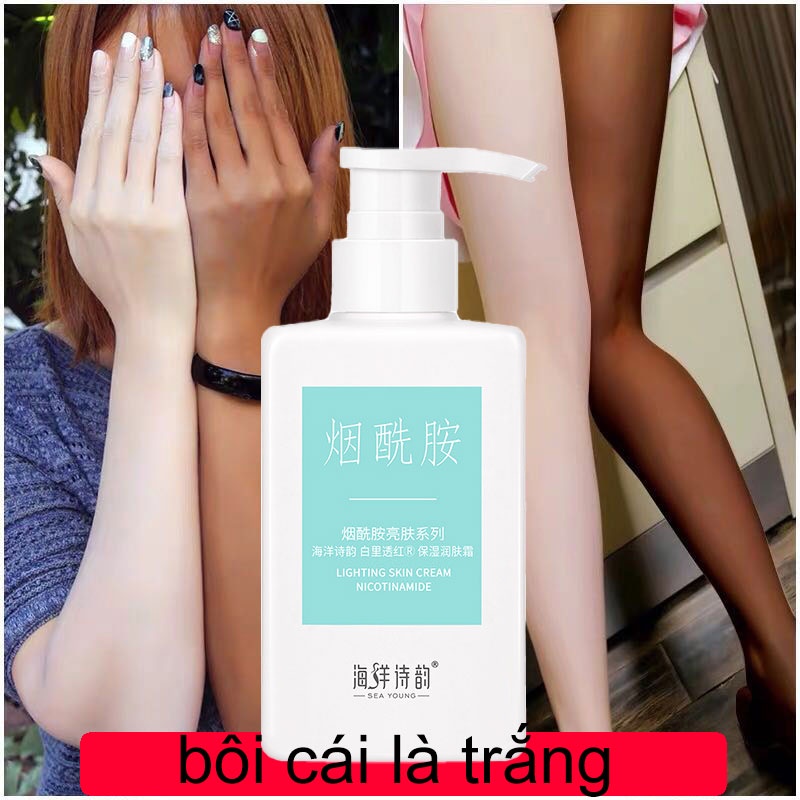 Kem dưỡng trắng cơ thể Niacinamide dưỡng ẩm da làm trắng da toàn thân không gây kích Làm trắng nhanh chóng