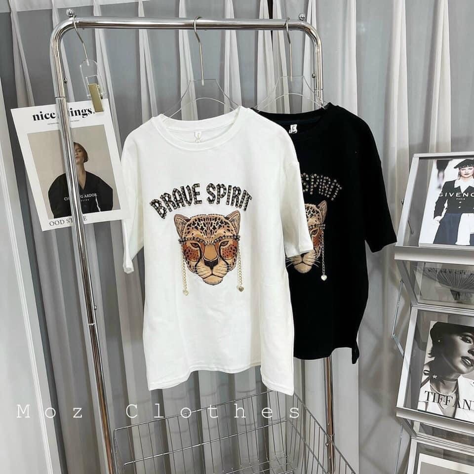 Áo phông Bigsize nữ hình con hổ, áo thun tay ngắn fom to ,chât liệu cotton khô
