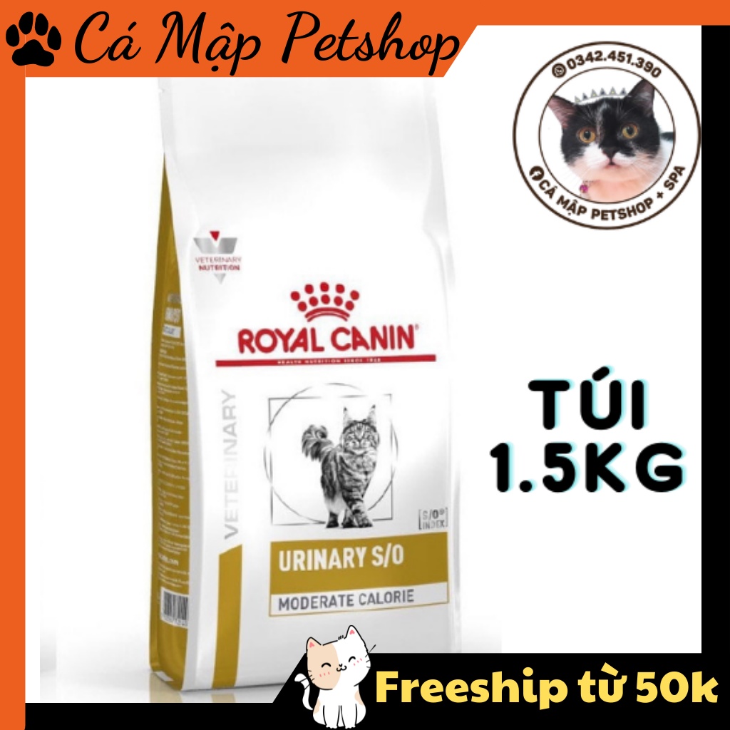Hạt cho mèo sỏi thận Royal Canin Urinary S/O - Túi 1.5kg