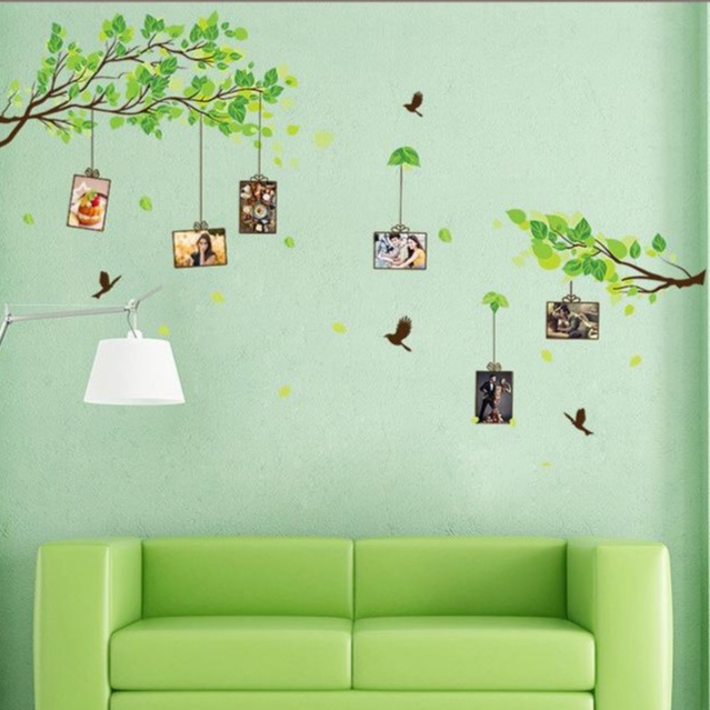 Tranh dán tường Đèn Hoa xinh xắn trang trí phòng khách gia đình