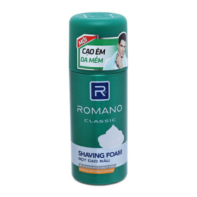 Bọt cạo râu Romano 175g tặng nước hoa 18ml