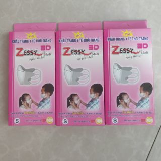 Khẩu Trang Trẻ Em 3D Zessy. Hộp 6 cái