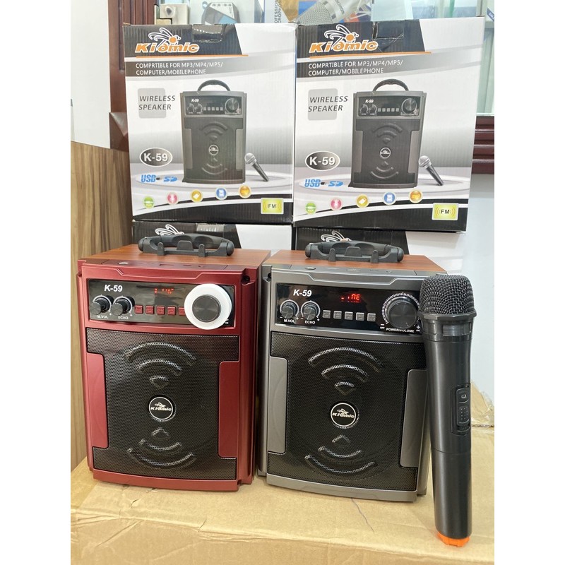 Loa kiomic k58/59 tặng 1 mic không dây