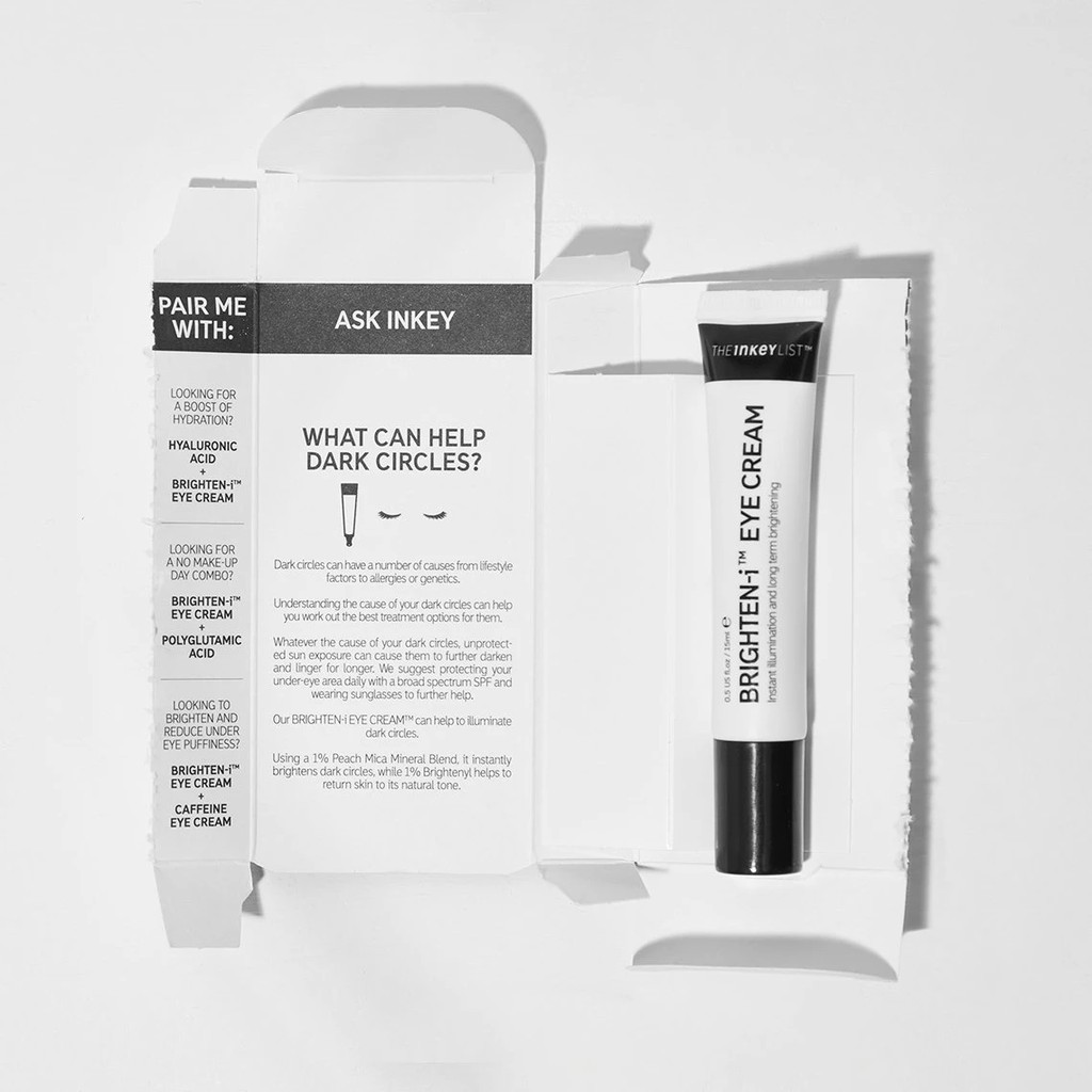 Kem mắt dưỡng sáng, mờ quầng thâm The Inkey List List Brighten-I Eye Cream (Bill Mỹ) | BigBuy360 - bigbuy360.vn