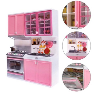 Bộ 2 tủ với đầy đủ phụ kiện nhà bếp cho bé/ đồ chơi cho bé gái