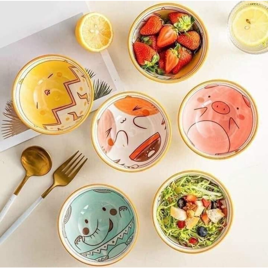 Bộ 6 Chén + 6 Đôi Đũa Siêu Dễ Thương